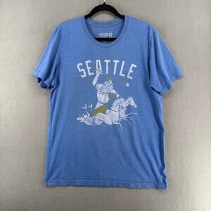 Factory 43 Sea Kings Seattle Mariners T Shirt Unisex L Blue Baseball Triton